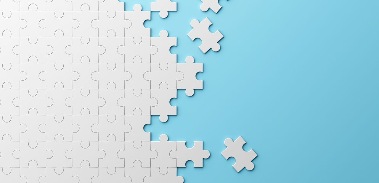Missing puzzle pieces represent strategies to help bridge health care costs for early retirees before Medicare eligibility.
