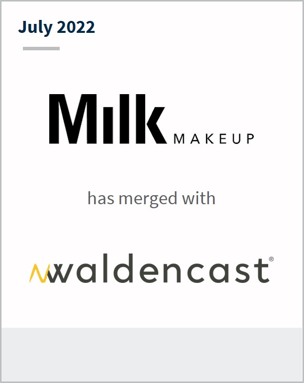 July 2022 Milk Makeup has merged with Waldencast