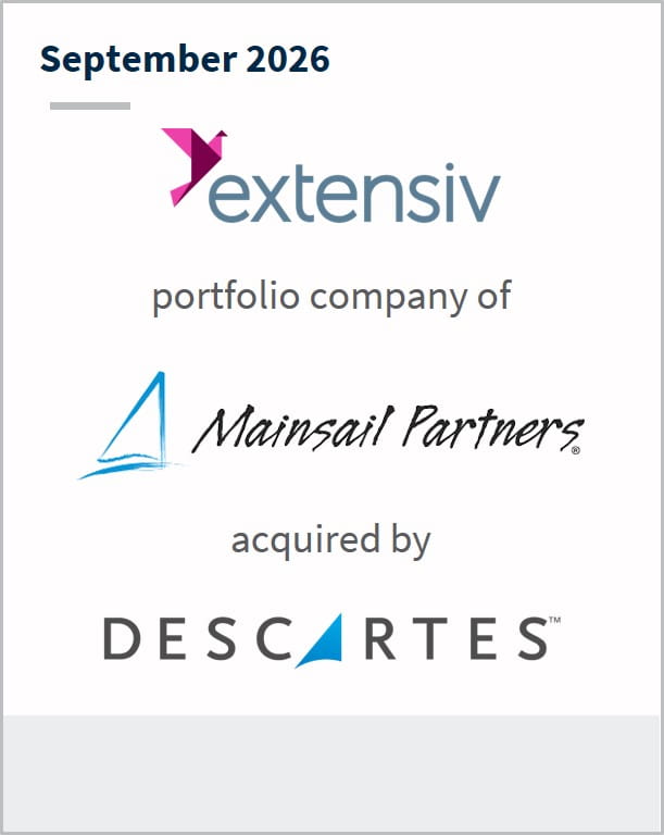 September 2026 extensiv portfolio company of Mainsail Partners acquired by Descartes