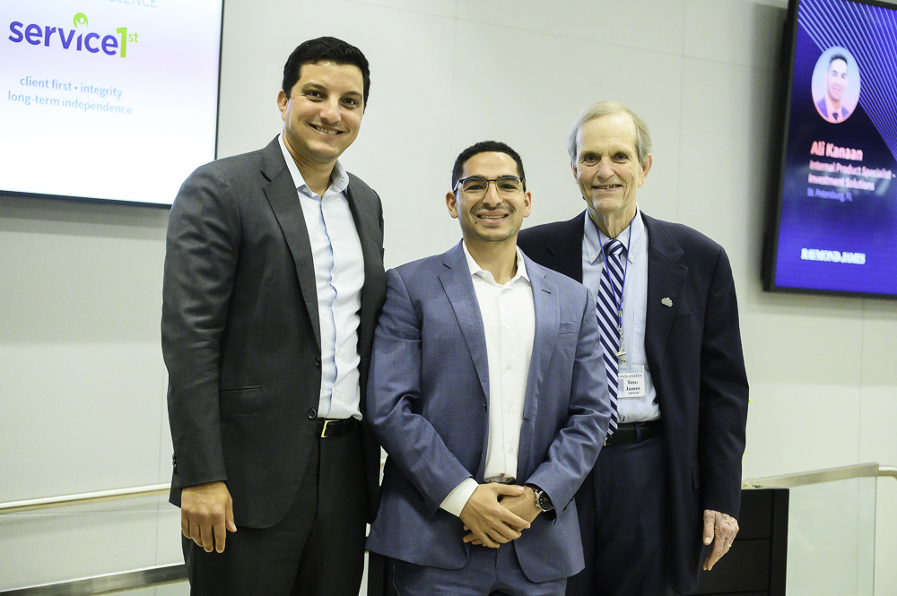 Ali Kanaan with Paul Shoukry and Tom James.