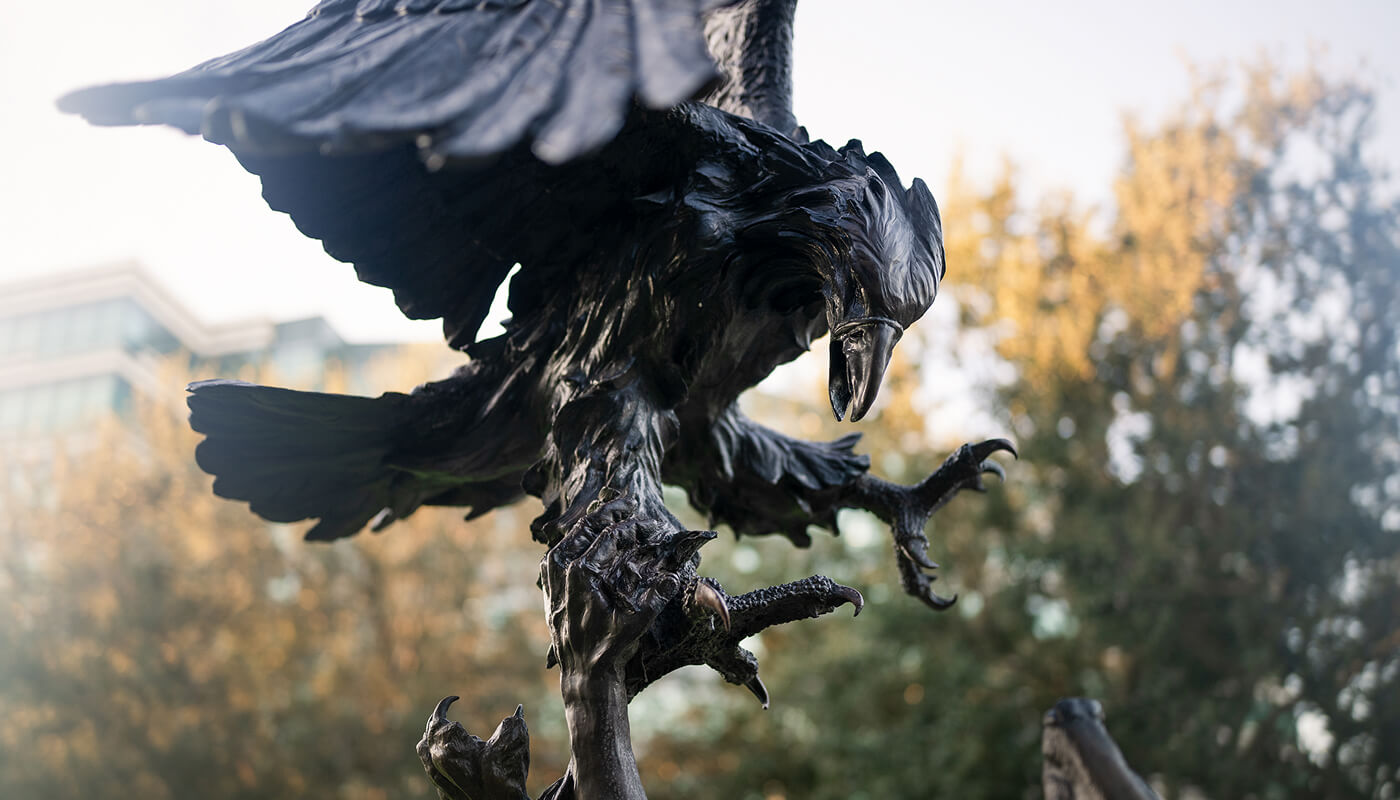 Raymond James art sculpture of eagle